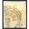 1850, 5 Cent. giallo ocra, carta a seta 0,07mm, usato, cert. Goller (Sass. 1)