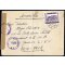 1948, Brief von "Aspang" am 17.1. nach New York (USA) frankiert mit Einzelfrankatur 1 S violett, zensuriert, ANK 859