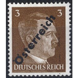 1945, I. Wiener Aushilfsausgabe, 3 Pfg. dunkelbraun, Feld...