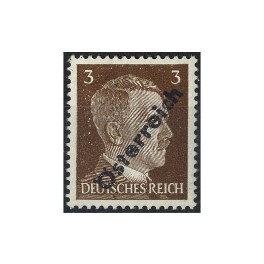 1945, I. Wiener Aushilfsausgabe, 3 Pfg. dunkelbraun, Feld 88, Kurzbefund Glavanovitz (ANK (8))