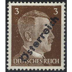 1945, I. Wiener Aushilfsausgabe, 3 Pfg. dunkelbraun, Feld...