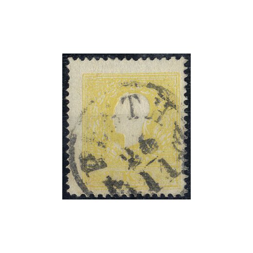 1859, 2 Kr. dunkelgelb, Type II, Befund Steiner VÖB (ANK 10IIb)