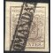 1850, 30 Cent. bruno, carta a macchina, annullato con annullo parziale "RACCOMANDATA" in cartella, splendido, cert. Steiner (Sass. 21)