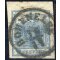 1850, 9 Kr. HPIIb blau, Oberrandst&uuml;ck, Befund Babor V&Ouml;B (ANK 5HIIb)