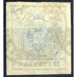 1850, &quot;Maschinenabklatsch&quot;, 9 Kr. HPIIIa blau...