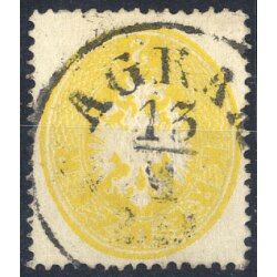 1863, 2 Kr. gelb, Pr&uuml;fungsmitteilung Babor (ANK 24)