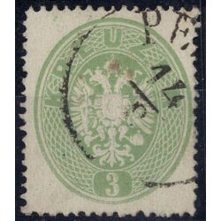 1863, 3 Kr. grün, Befund Dr. Ferchenbauer VÖB (ANK 25)