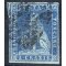 1851/52, 2 cr. azzurro chiaro su grigio, Sass. 5