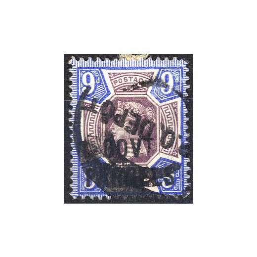 1887/90, Govt. Parcels 9 P blau/violett, Mi. 30