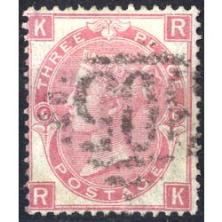 1867, Victoria, 3 P rosalila, Plattennr. 6, SG 103 / 60,-
