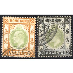 1903, Eduard VII, Kleinserie von 1 C. bis 30 C., 9 Werte,...