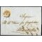 1854, 30 Cent. bruno, carta a macchina, su lettera da S. Lucia in Venezia (Sass. 21 - ANK 4MIII)