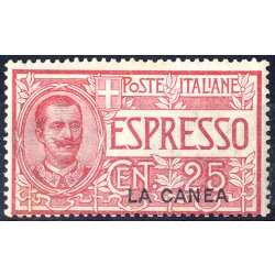 1906, Espresso, 25 Cent. rosa, gomma integra (Sass. E1 /...