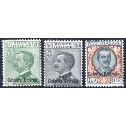1925, Soprastampati, 3 valori, nuovi (Sass. 93-95 / 220,-)