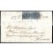 1852, 1/2 Baj. grigio, coppia al verso di lettera da Comacchio 10.5.1852 per Ferrara, splendida (Sass. 1 / 1000,-)