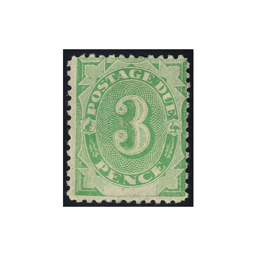 1902, 3 P smaragd, Mi. 4 IA SG D4 / 42,-
