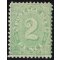 1902, 2 P smaragd, Mi. 3 IIA SG D24 / 38,-
