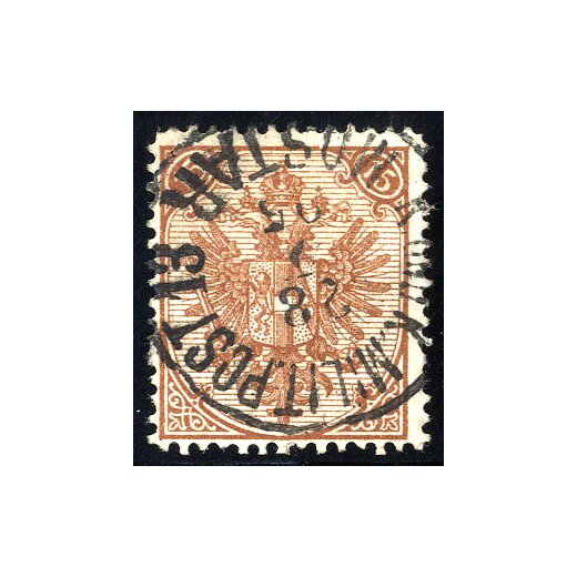 1883, Steindruck, 15 Kr. braun, LZ 13?, Kurzbefund Goller (Mi. 6I/IIFa - Fb. 7I/Ba)