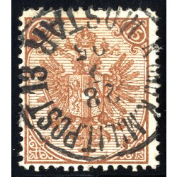 1883, Steindruck, 15 Kr. braun, LZ 13?, Kurzbefund Goller...