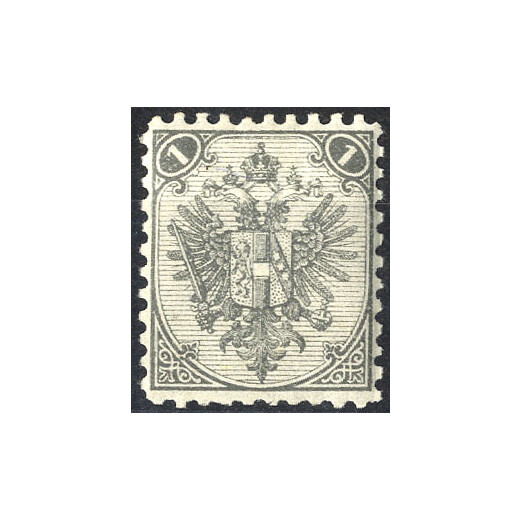 1890, Steindruck, 1 Kr. grau, LZ 10? (Mi. 1ILa - Fb. 2I)