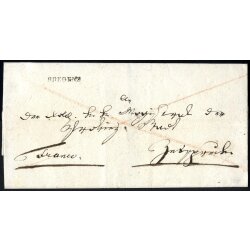 1827, &quot;BREGENZ, Langstempel auf Brief vom 16.7.1827...