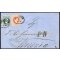 1867, Auslandsbrief von Triest 3.7.1870 nach Venedig mit 5 Kr. rot und 10 Kr. blau frankiert, Langstempel "P. D." vorne (ANK 37I+38I)
