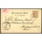 1889, "LUSTENAU 18 / 12 / 89", Einkreisstempel auf Karte 2 Kr. nach Innsbruck (Ros? 2)