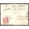 1867, "KLAUSEN 18 / 1 / 70", violettblauer Einkreisstempel auf 5 Kr. rot, grober Druck, auf Brief von Lajen 16.1.1870 nach Sterzing (Sass. 8P.)