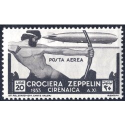 1933, Crociera Zeppelin, sei valori, gomma integra (Sass,...