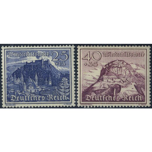 1939, Serie von 9 Werten, Mi. 730-738 / 60,- Unif. 654-662
