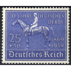 1939, Deutsches Derby, Mi. 698 / 80,- Unif. 636