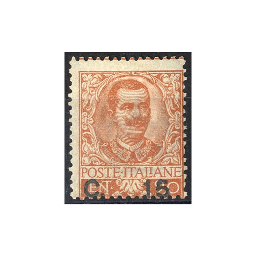 1905, Floreale 15 c. su 20 c. arancio, Sass.79 Mi. 86