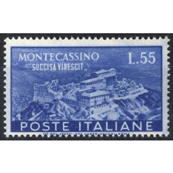 1951, Monte Cassino, 2 valori, Mi. 837-838 Sass. 664-665