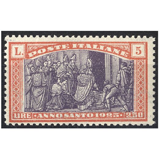 1924, Anno Santo 1925, 6 valori, Sass. 169-174 / 100,- Mi. 206-211
