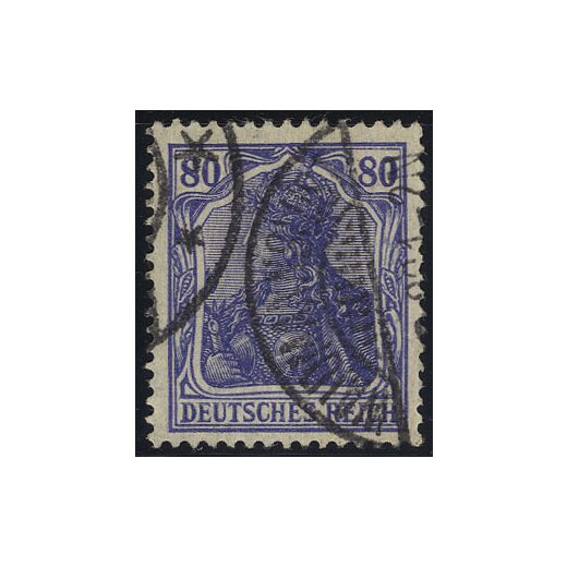 1920, 80 Pf, lilaultramarin, geprüft Infla Berlin, Mi. 149 aI / 70,-