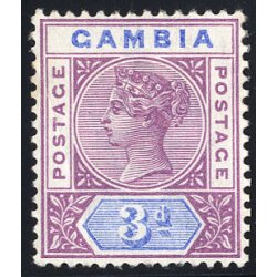 1898, 3 P violett/blau Mi. 24 SG 41 / 42,-