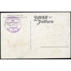 1919, Luftschiff Bodensee, Erinnerungskarte der Fahrt der...