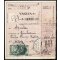 1952, ricevuta vaglia di Laquila affrancata con 10 L. Lavoro
