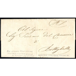 1860, Lettera in franchigia da Giarre 31.1.1860 per...