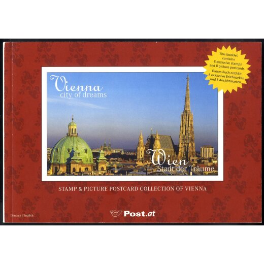 2006, Vienna - city of dreams, Sonderartikel der Post mit acht personalierten Marken (AAN 50,-)
