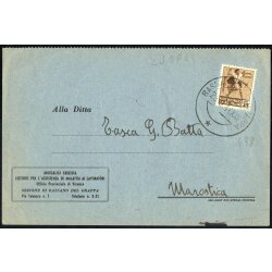 1944, cartolina da Bassano del Grappa il 28.9. affrancata...