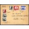 1952, Brief aus Freital am 28.5. nach Mailand (Italien) frankiert &uuml;ber 74 Pf durch Mi. 281,302,327(3),333