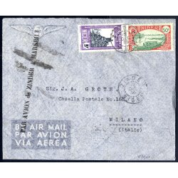 1936, Flugpostbrief von Zinder nach Marseille am 12.12....
