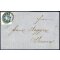 1863, 10 Soldi azzurro, su lettera da Treviso il 26.1., per Verona, firmata Sorani, (Sass. 39- ANK 17)