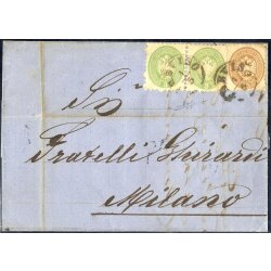1864, Lettera della quarta sezione da Treviso affrancata...