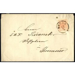 1850, 3 Kreuzer Brief aus Br&uuml;nn frankiert mit ANK...