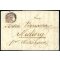 1850, 6 Kreuzer Brief aus Triest frankiert mit ANK 4Ia