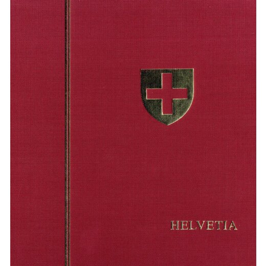 Schaubek, raccoglitore a  vite in tela rossa con fogli a taschine Sviizzera 1843-1944, nuovo, prezzo listino 92 &euro;