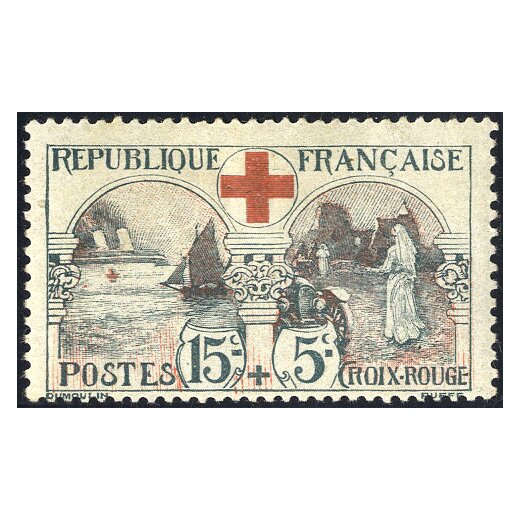 1918, Pro Croce Rossa 15+5 Cent. (Mi. 136 / Unif. 156 / 140,-)