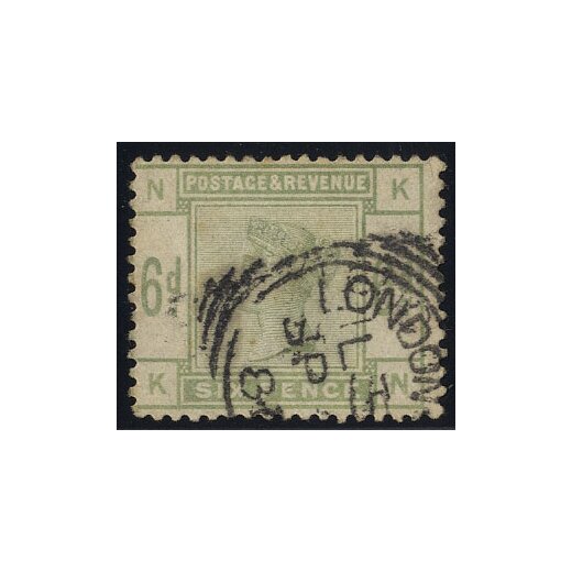 1883/84, 6 Pence verde (Mi. 79 / 180,- S.G. 194 - U. 83 / 200,-)